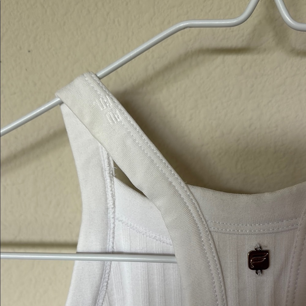 Fabletics White Ribbed Tank Top - Picture 6 of 8